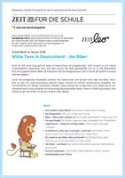 Vorschau - Arbeitsblätter - Wilde Tiere in Deutschland – der Biber - Deckblatt