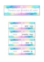 Aperçu - Apprentissages en autonomie - Conj dominos prendre et venir au présent P3 à P6 - Page de couverture