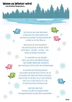 Vorschau - Arbeitsblätter - Wintergedicht – Wenn es Winter wird – Christian Morgenstern – Tafelmaterial – Arbeitsblätter - Seite 3