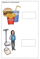 Vorschau - Arbeitsblätter - Dezimalzahlen kennenlernen - Stellenwerttafel und Brüche - Seite 1