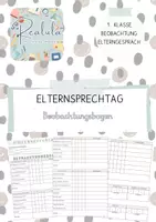 Vorschau - Anderer Materialtyp - Elterngespräche 1. Klasse Beobachtungsbogen - Deckblatt