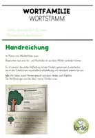 Vorschau - Arbeitsblätter - Wortfamilien - Wortstamm - Tafelmaterial - Hefteintrag - Übungsmaterial - Seite 1