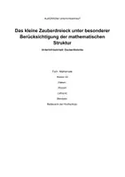 Vorschau - Stundenentwürfe - Ausführlicher Unterrichtsentwurf Zauberdreieck (+ Unterrichtsskizze) - Deckblatt
