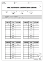 Vorschau - Arbeitsblätter - Nachbarzahlen (ZR bis 100.000) - Seite 3