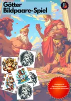 Vorschau - Spiele - Bildpaare: Götter (lateinisches Kartenspiel) - Deckblatt