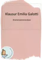 Vorschau - Klassenarbeiten - Klausuren-Materialpaket I Emilia Galotti I editierbar - Deckblatt