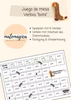 Vorschau - Spiele - Verbos bota, Spiel verbos irregulares - Deckblatt