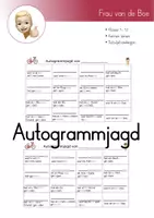Vorschau - Arbeitsblätter - Autogrammjagd Ferien - Deckblatt