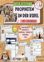 Vorschau - Unterrichtsreihen - Themenheft Propheten im Christentum/ Prophezeiung mit Lösungen (Klasse 5/ 6/ 7) - Deckblatt