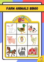 Vista previa - Juegos / Gamificación - Farm animals Bingo - Portada