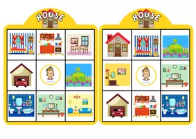 Vista previa - Unidades / Secuencias / Situaciones de Aprendizaje - Bingo Parts of the house - página 3