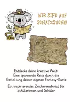 Vorschau - Stundenentwürfe - Wir sind auf Schatzsuche - Fantasy Map - Deckblatt