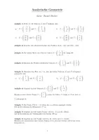 Vorschau - Arbeitsblätter - Analytische Geometrie - Deckblatt