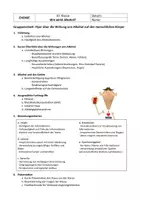 Vorschau - Stundenentwürfe - Gruppenarbeit Flyer - Alkohol Wirkung - Deckblatt