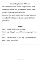 Vorschau - Stationenlernen - Schnipp-Schnapps Uhrzeiten - Viertel und halbe Stunde - Seite 1
