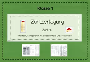 Vorschau - Stundenentwürfe - Materialpaket Zahlzerlegung - Seite 1