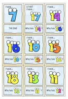 Vorschau - Spiele - Lesespiel "I have... Who has...?" zum Thema numbers - Seite 3