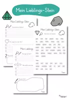 Vorschau - Arbeitsblätter - Edelsteine - Mein Lieblingsstein - Deckblatt