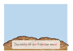 Vorschau - Arbeitsblätter - Frühblüher: Schülerfragen sammeln - Seite 1