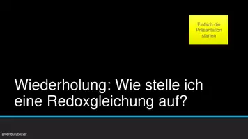 Vorschau - Stundenentwürfe - Wiederholung: einfache Redoxgleichungen (mit Übungen) - Seite 2