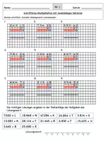 Vorschau - Arbeitsblätter - Schriftliche Multiplikation mit Hilfen - Seite 2