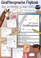 Vorschau - Arbeitsblätter - Giraffensprache - Flipbook GfK Konfliktlösung / Streitschlichter - Seite 1