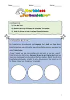 Vorschau - Arbeitsblätter - 5 Klasse, Merkblatt, Einführung, Farbenlehre, Wasserfarben - Deckblatt
