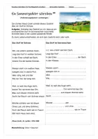 Vorschau - Arbeitsblätter - Parallelgedicht verfassen: Vom Wintergedicht zum Sommergedicht, Grundlage: "Das Dorf im Schnee" (Klaus Groth), zweifach differenziert, kreatives Schreiben, Lyrik, Jahreszeiten-Gedichte, Klasse 5-6 - Seite 2
