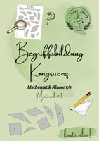 Vorschau - Arbeitsblätter - Begriffsbildung Kongruenz - Arbeitsblatt - Deckblatt
