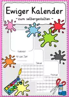 Vorschau - Mal- und Bastelvorlagen - Bastelkalender zum selber drucken - Deckblatt