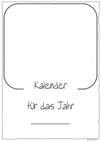 Vorschau - Mal- und Bastelvorlagen - Bastelkalender zum selber drucken - Seite 2