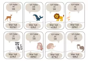 Vorschau - Spiele - Materialpaket: Ich habe - wer hat? Brüche und Prozentsatz - Seite 2