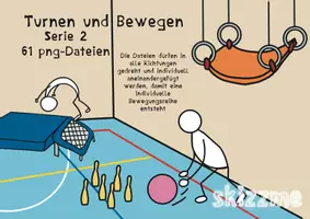 Vorschau - Bildkarten - Turnen und Bewegen Serie 2 Skizzme png Dateien - Seite 2