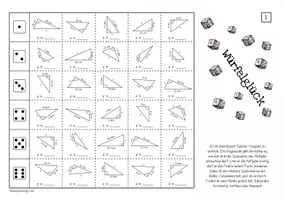 Vorschau - Arbeitsblätter - SATZ DES PYTHAGORAS - Spiel (Würfelglück) - Seite 3