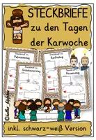 Vorschau - Arbeitsblätter - Karwoche STECKBRIEFE Kirchenjahr Religionsunterricht - Deckblatt