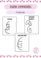 Vista previa - Manualidades / Dibujos para colorear - EASTER SYMMETRIES - 11 pictures - Portada