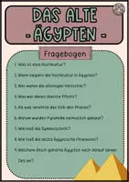 Vorschau - Arbeitsblätter - Das alte Ägypten - Fragebogen - Video / Recherchearbeit - Seite 3