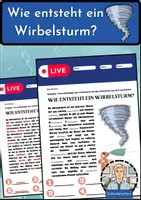 Vorschau - Arbeitsblätter - Wirbelsturm: Wie entstehen Wirbelstürme? - Arbeitsblatt - Erdkunde für die Sek 1 - Deckblatt