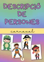 Vista previa - Hojas de trabajo - Descricpción de personas: Carnaval (Català y Castellano / Español) - página 2