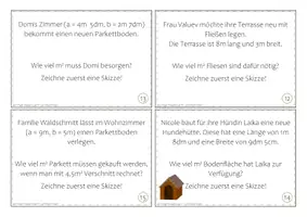Vorschau - Stationenlernen - Flächen berechnen: Aufgabenkarten - Seite 3
