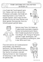 Vorschau - Arbeitsblätter - Lesen und malen Karneval, Fasching - Seite 3