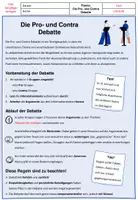 Vorschau - Arbeitsblätter - Die Pro- und Contra Debatte Anleitung - Seite 3