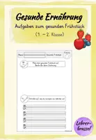 Vorschau - Arbeitsblätter - Gesunde Ernährung | Bausteine | Gesundes Frühstück - Deckblatt