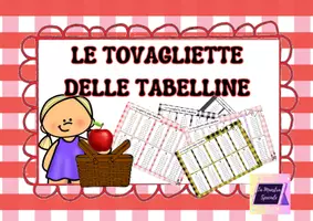 anteprima - Materiale di supporto/inclusione - Le tovagliette delle tabelline - Pagina di copertina