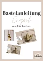 Vorschau - Mal- und Bastelvorlagen - Bastelanleitung Engel aus Eierkarton - Deckblatt
