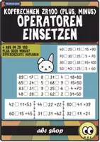 Vorschau - Arbeitsblätter - Operatoren einsetzen (plus und minus) im ZR 100 (5 ABs) - Deckblatt