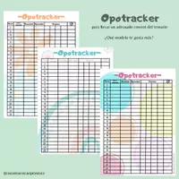 Vista previa - Tarjetas / Manipulativos - OPOTRACKERS para el control de los temas (3 modelos) - Portada