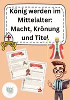 Vorschau - Arbeitsblätter - König werden im Mittelalter - Deckblatt