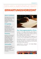 Vorschau - Unterrichtsreihen - Argumentativer Brief/Begründeter Brief Jgst. 7/8 (Skript Lösung) - Deckblatt