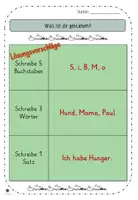 Vorschau - Arbeitsblätter - Buchstaben, Wörter, Sätze - erkenne den Unterschied - Seite 3